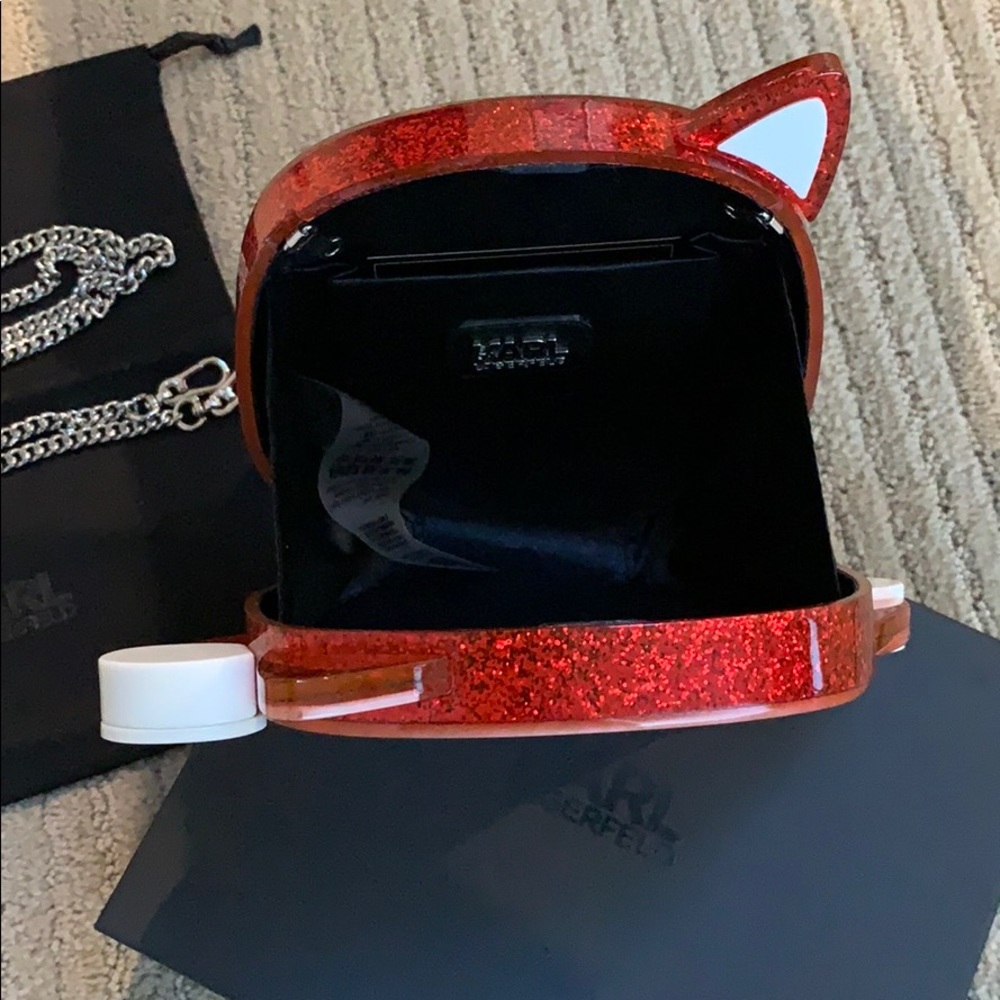 New Karl Lagerfeld Toyko Red Dragon Purse - Picture 4 of 7